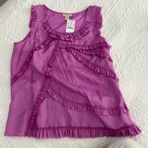 JCrew silk lavender top size 6